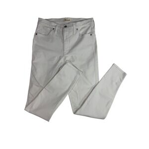 Madewell White 10in High‎ Rise Skinny Jeans Women's 30T